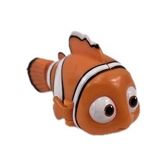 Disney Finding Nemo Nemo Roller Moving Fins Figure Bandai 2015 Orange Fish Toy