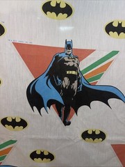 Lot Of (2) Vintage Batman & Joker 1980s Twin Size Blankets (1989) DC Comics