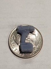 Miniature Heat Gun – 3D Printed Shop Tool Prop – Unpainted – 1:15