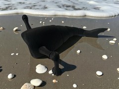 SEA EATER 3D Printed Flexible fidget toy Articulating – Desk Or Shelf Decor