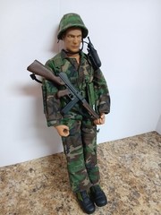 1998 21ST Century Toys 12” Soldier Camo Helmet & Accessories See Photos (#004)