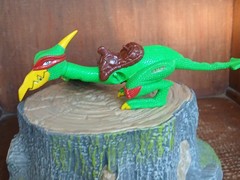 VTG TMNT CAVE TURTLE RALPH TUBULAR PTERODACTYL DINOSAUR INCOMPLETE PARTS ONLY