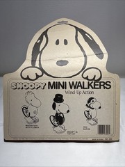Vintage Snoopy Mini Walkers Top Hat, Woodstock Flower, Red Baron – Very Rare set
