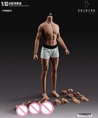 YM511M 1/6 Male Bodybuilding Action Figure Body 12in Muscle Soldier Model Figure