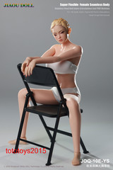 JIAOU DOLL 1/6 JOQ-10E European Female Big Bust Steel Skeleton Figure Body Toy