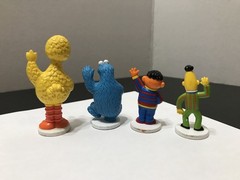 Vintage 1980’s Sesame Street PVC Figure Cake Topper Lot X 9 Pieces