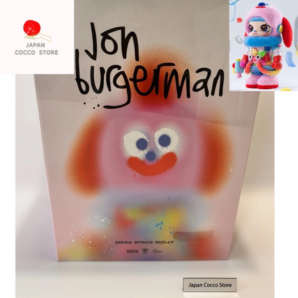 1DAY!! POPMART MEGA SPACE MOLLY 400% Jon Burgerman authentic NEW