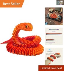Easter Basket Essential: 24in 3D Printed Snake Fidget Toy for All Occasions