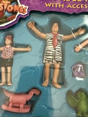 VTG 1993 Mattel The Flintstones Bendable Action Figure Set – New in Sealed Box