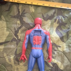 Spider-Man Action Figure Red Blue Plastic Adjustable Comic Book Hero 11 in
