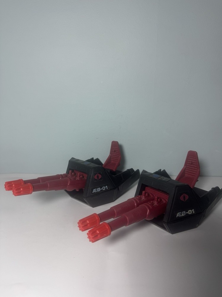 Hasbro G.I. Joe Cobra Terror Drome Cannon, Chair, Tip Caps Parts Hasbro 1986