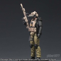 Premium Painted 1/18 Scale Weapon Gun Model For 3.75″ Aciton Figure