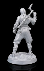 🗡️ Resin 3D Printed Ninja Miniature – 32mm Tabletop Scale 🌑