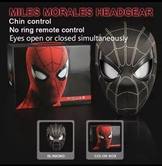 2026 Remote Control Spider Hero Mask Moving Eyes Cosplay Headgear
