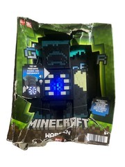 Mattel Minecraft Warden Action Figure Light Up With Sound Ages 6+ damaged box