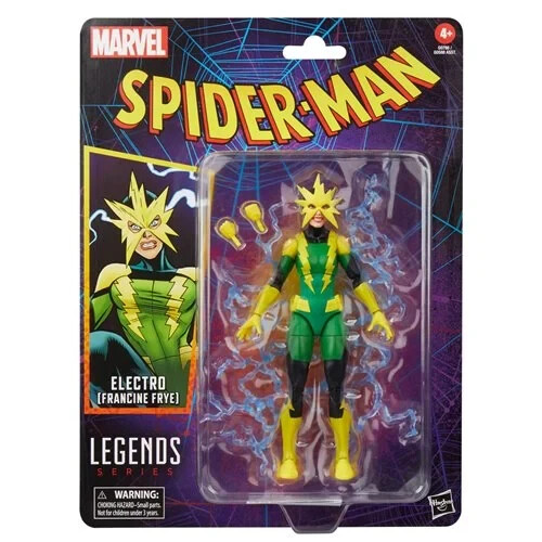 SALE ITEM Spider-Man Marvel Legends Electro (Francine Frye) 6-Inch AF BY HASBRO