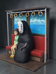 Spirited Away Chihiro No Face Train Diorama Custom Hand Painted Figure 20cm