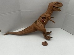 Vintage 1993 Jurassic Park Young T-Rex w/ Dino Damage Wound Piece JP06 Kenner