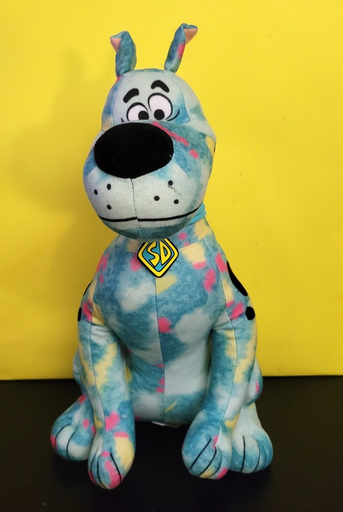 Scooby Doo Rainbow Tie Dye Zig Zag 13.5 Plush Stuffed Animal Toy Factory