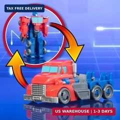 Transformers 1-Step Flip Heroes 3-Pack, 4-Inch Wheeljack, Bumblebee, and Optimus