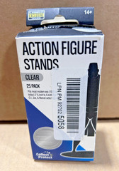 Entertainment Earth Action Figure Stands – 25‑Pack Clear for 3.75‑4″ Fig.