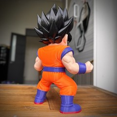 Super Mario Goku Mashup 3D Printed Figure – Dragon Ball Z Crossover Statue 12″