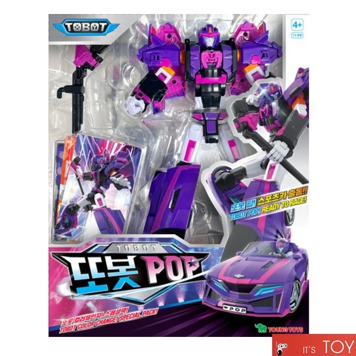 Tobot POP Special Color Change Sports Car Transformer Robot Figure Young Toy set