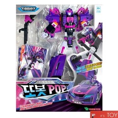 Tobot POP Special Color Change Sports Car Transformer Robot Figure Young Toy set