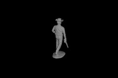 WANTED DEAD or ALIVE 54mm resin TV Western toy soldiers Marx playset