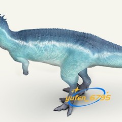 RECUR 1/48 Dilophosaurus Figure PVC Dinosaur Decor Animal Model Adult Gift Toys