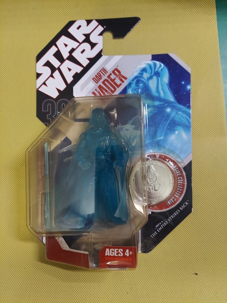 Hasbro 2007 Star Wars 30th Anniversary DARTH VADER (HOLOGRAM #48) W/coin