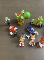 Mixed Video Game Figure Lot: Super Mario Sonic The Hedgehog Donky Kong Bowser