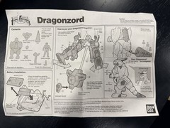 1993 Mighty Morphin Power Rangers Dragonzord Megazord Signed:Jason David Frank