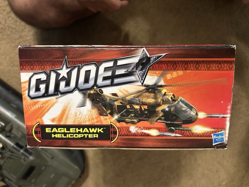 🔥 G.I. JOE Eaglehawk Helicopter Vehicle Set w/ Lift-Ticket Figure • Sealed 🔥
