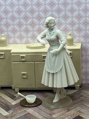 1:24 1950 Dollhouse Hostess Homemaker Inspired by Marx with Mixing Bowl