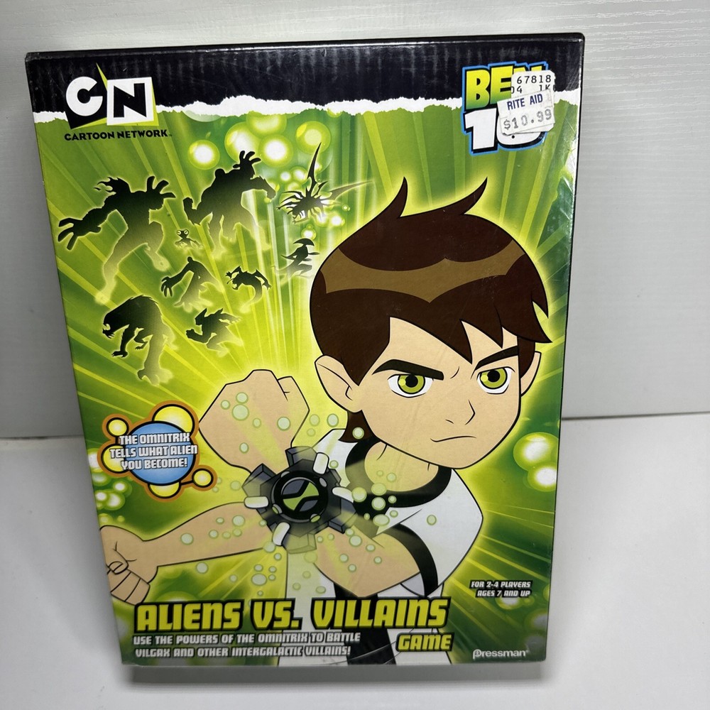 New Ben 10 Aliens Vs. Villains Game Ages 7 and Up Cartoon Network SEALED