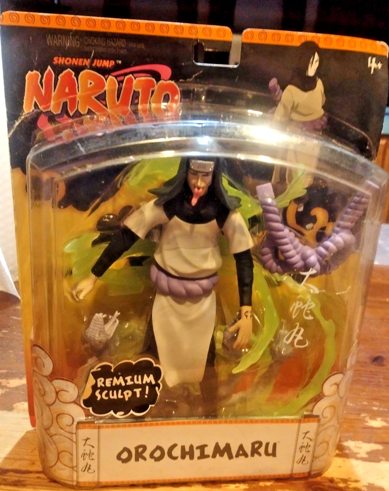 Naruto Orochimaru Premium Sculpt Figure Mattel 2006 new Shonen Jump rare New