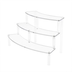 Display Shelf Riser Stand Rack Organizer Support Acrylic Showcase Toy Cupcake
