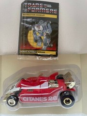 TRANSFORMERS G1 Reissue Mirage Blue / Clear Black/Gold Red Free SpeedPAK Ship