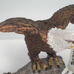 Schleich Bald Eagle Wings Spread On Branch 14780 Wildlife Realistic Bird Animal