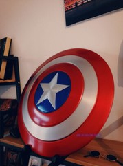 Captain America 1:1 Scale Shield Model Aluminium Alloy Painted Figure F Cosplay