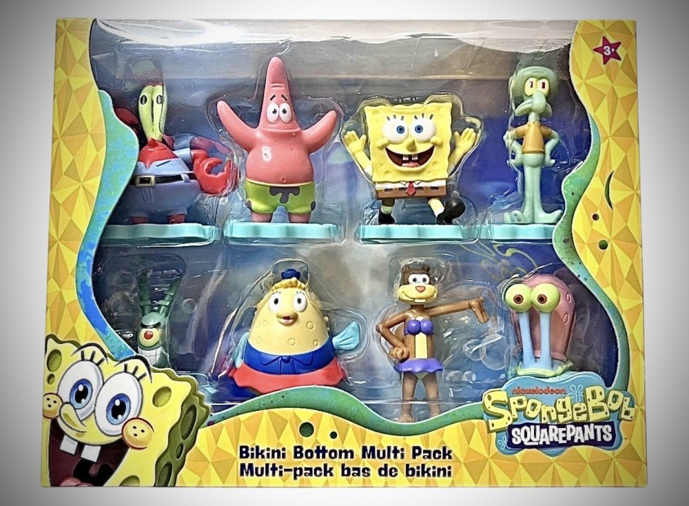 SpongeBob SquarePants Bikini Bottom Multi Pack 8 Figures Birthday Cake Toppers
