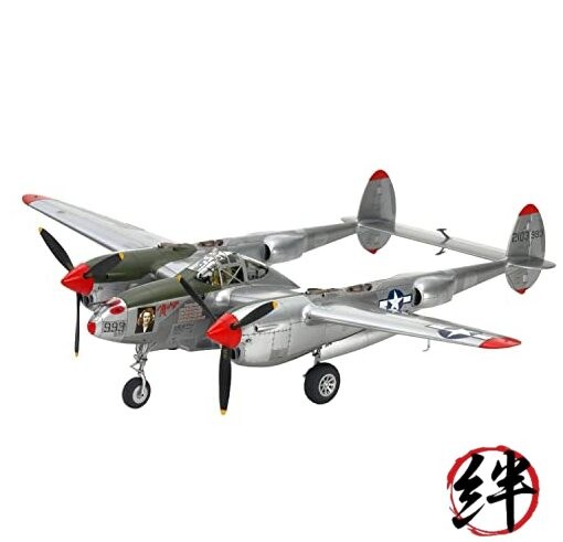TAMIYA Model Airplane – 1/48 P-38 J Lightning Plastic Model Kit