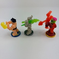 Akedo Ultimate Arcade Warrior Lot Of Base Controller and 3 Fight Action Figure
