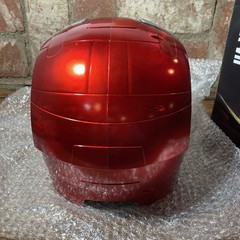 Iron Man Mark VII Headgear 1:1 Helmet LED Eyes Silver CG7248 Wearable New in Box