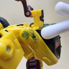 TRANSFORMERS Energon (2003) RAPID RUN 5.5″ Combat Deluxe + NIGHTSCREAM Minicon