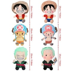 One Piece Chopper Plush Keychain Soft Stuffed Doll 14-30cm Kawaii Anime Toy!