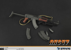 1/6 AKS47 Gun Model Folding Buttstock Assault Rifle Weapon For 12″ Action Figure