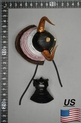 1/6 Scale 101TOYS KN022 Ghost of Tsushima Samurai C Helmet w/ Mask PLASTIC Japan