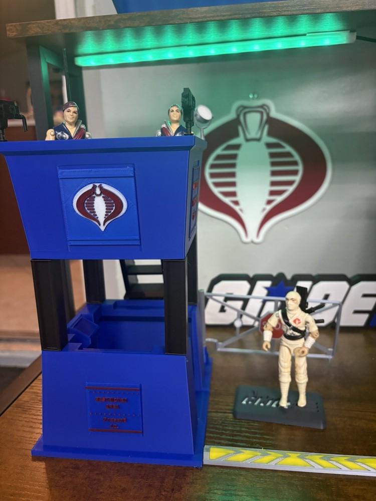 Cobra 3.75 Scale Guard Tower Checkpoint Display for GI Joe Action Figure